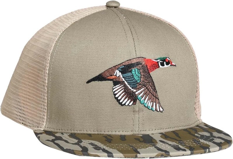 EDTREK Outdoorsman Pro Trucker Breathable Mesh Performance Cap - Flat Brim Snapback Hat - Image 3
